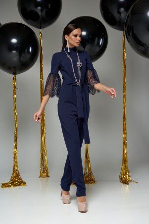 Jadone Fashion: Комбинезон Тиффани темно-синій - фото 4