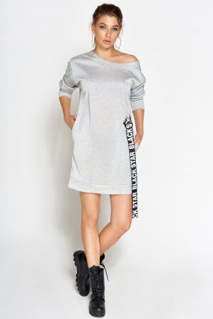 Jadone Fashion: Платье-туника Эстер срібло - фото 2