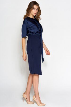 Jadone Fashion: Платье Этель темно-синій - фото 3