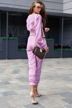 Jadone Fashion: Прогулочный костюм Тео рожевий - фото 4