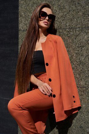 Jadone Fashion: Костюм Сантония с брюками цегляний - фото 2