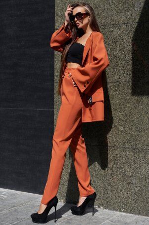 Jadone Fashion: Костюм Сантония с брюками цегляний - фото 4