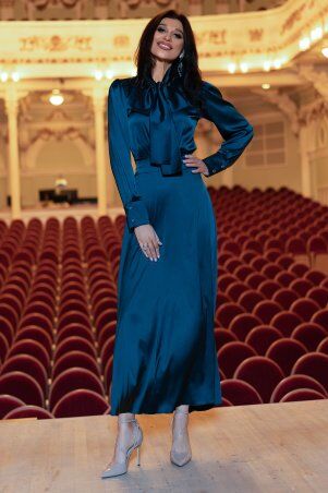 Jadone Fashion: Платье Катриона смарагдовий (ізумруд) - фото 2