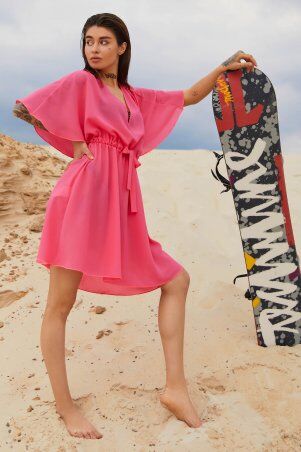 Jadone Fashion: Туника Морэ неон рожевий - фото 2