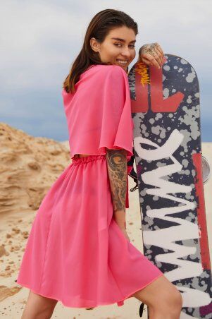 Jadone Fashion: Туника Морэ неон рожевий - фото 3