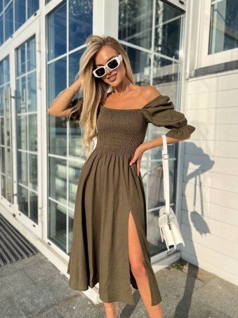 Larionoff: Платье Mango Хаки 002015 - фото 2