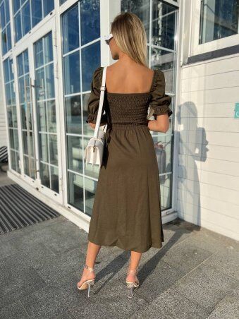 Larionoff: Платье Mango Хаки 002015 - фото 3