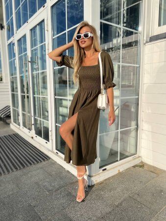 Larionoff: Платье Mango Хаки 002015 - фото 4