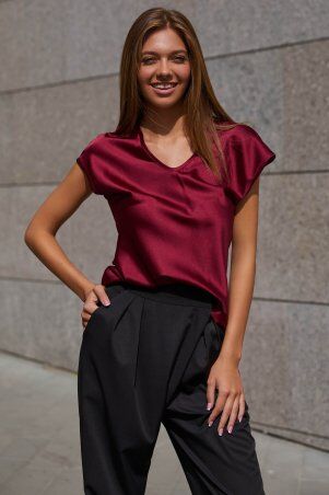 Jadone Fashion: Блуза Маєр винний - фото 2