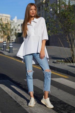 Jadone Fashion: Сорочка Квеллі білий - фото 3