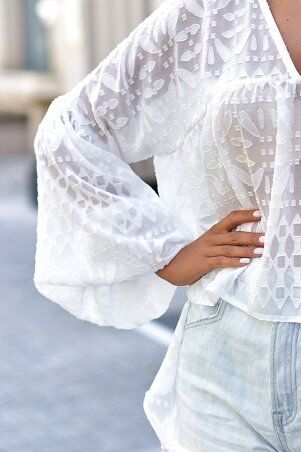 Jadone Fashion: Блуза Фінна молочний - фото 4