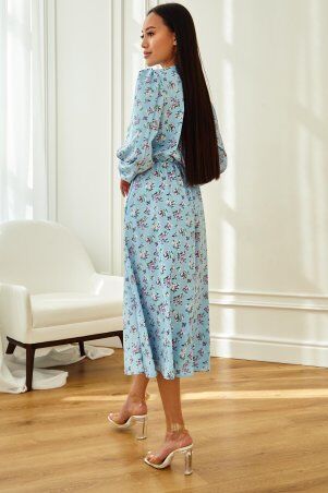 Jadone Fashion: Сукня Рут без ременя блакитний - фото 5