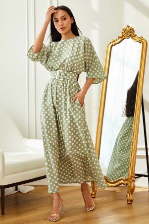 Jadone Fashion: Сукня Ролана оливка - фото 2