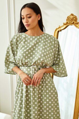 Jadone Fashion: Сукня Ролана оливка - фото 3