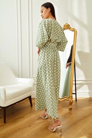 Jadone Fashion: Сукня Ролана оливка - фото 4