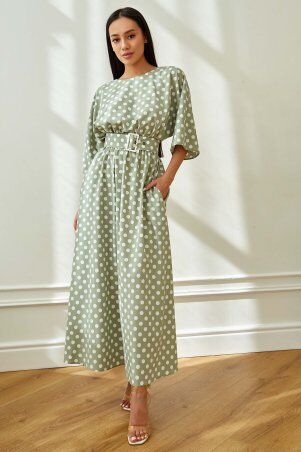 Jadone Fashion: Сукня Ролана оливка - фото 5