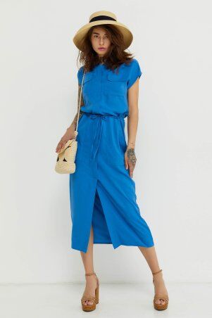 Jadone Fashion: Сукня Маліка блакитний - фото 1