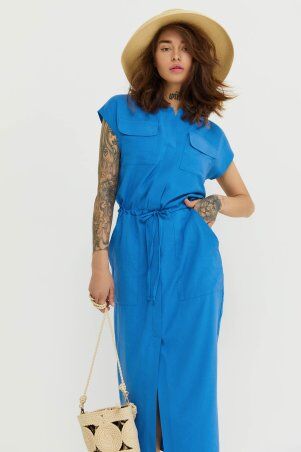 Jadone Fashion: Сукня Маліка блакитний - фото 2