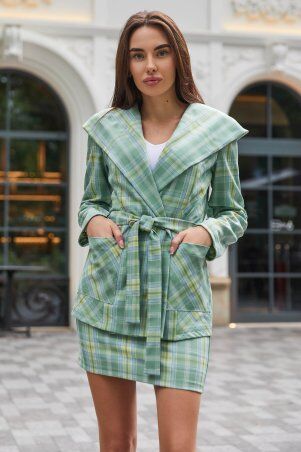 Jadone Fashion: Костюм Ангеліна зелений - фото 3