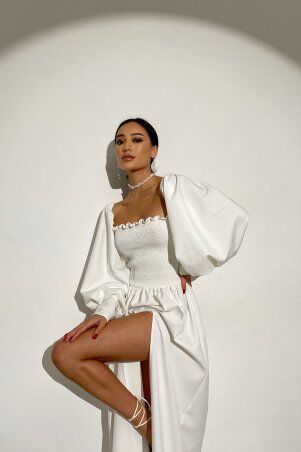 Jadone Fashion: Сукня Ділара білий - фото 4