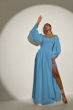 Jadone Fashion: Сукня Ділара блакитний - фото 1