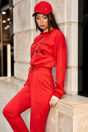 Jadone Fashion: Костюм Сінгл червоний - фото 3