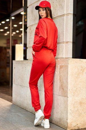 Jadone Fashion: Костюм Сінгл червоний - фото 4