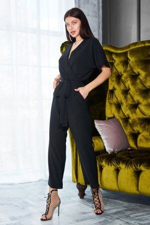 Jadone Fashion: Комбінезон Лайм чорний - фото 2
