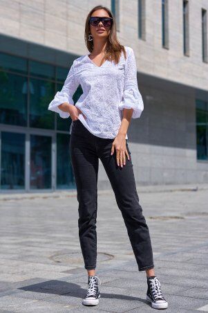 Jadone Fashion: Блуза Ніколь білий - фото 1