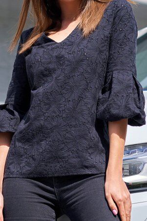 Jadone Fashion: Блуза Ніколь чорний - фото 2