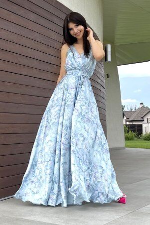 Jadone Fashion: Сукня Бьонсі блакитний - фото 1