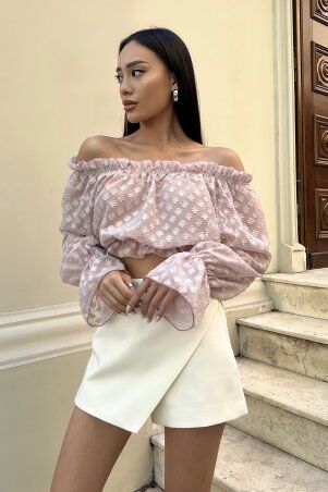 Jadone Fashion: Блуза Нель пудра - фото 3