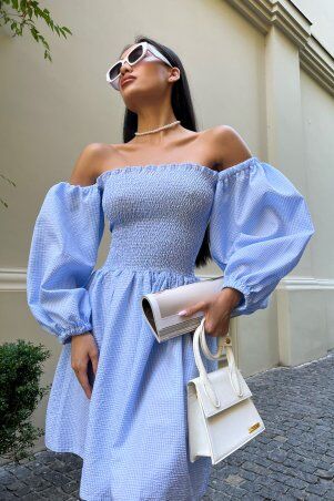 Jadone Fashion: Сукня Гелія блакитний - фото 2