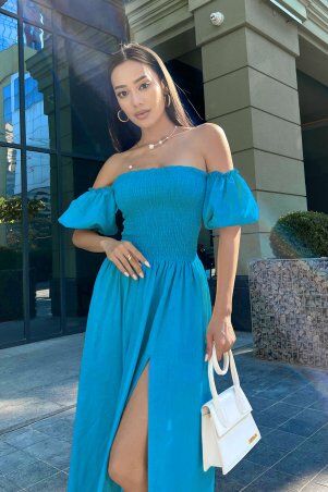 Jadone Fashion: Сукня Мона блакитний - фото 1