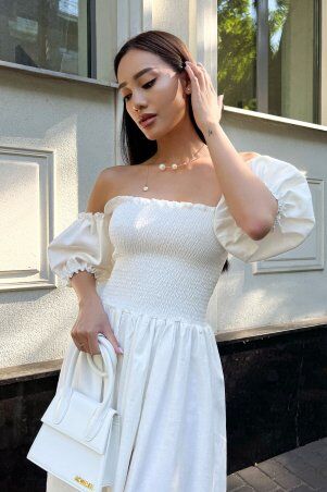 Jadone Fashion: Сукня Мона молочний - фото 1