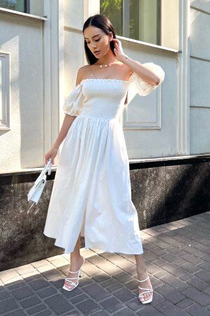 Jadone Fashion: Сукня Мона молочний - фото 2