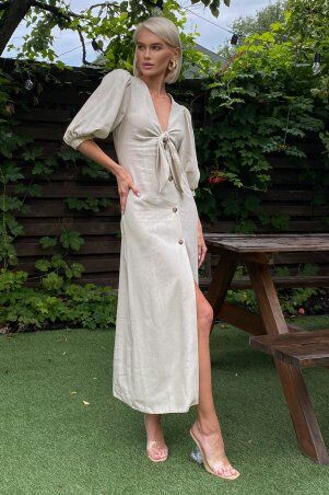 Jadone Fashion: Сукня Клер бежевий - фото 1
