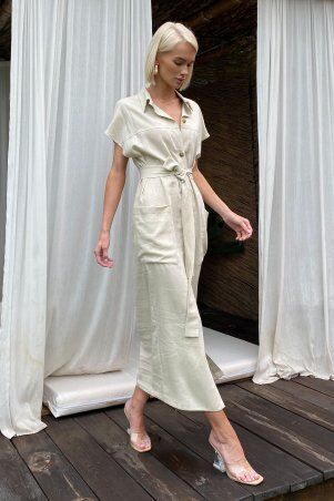 Jadone Fashion: Сукня Арві бежевий - фото 3