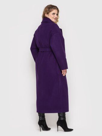 Vlavi: Пальто женское свободного стиля Алеся фиолет 125512 - фото 2