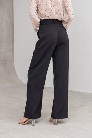 Itelle: Широкі штани-палаццо чорного кольору Еліна 4284 - фото 2