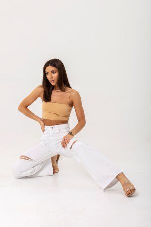 Emass: Джинси труби рвані білий (1072) 1169-5-11 - фото 8