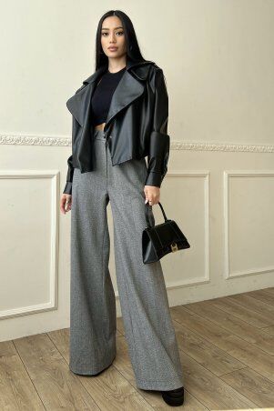 Jadone Fashion: Брюки-палаццо Фіва сірий - фото 1