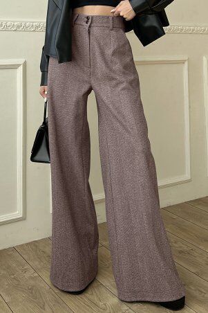 Jadone Fashion: Брюки-палаццо Фіва коричневий - фото 2