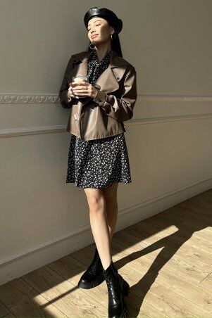 Jadone Fashion: Куртка Дейт із підкладкою мокко - фото 1