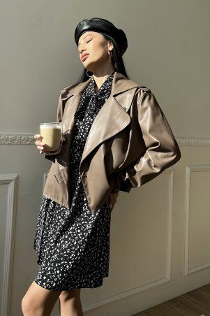 Jadone Fashion: Куртка Дейт із підкладкою мокко - фото 2