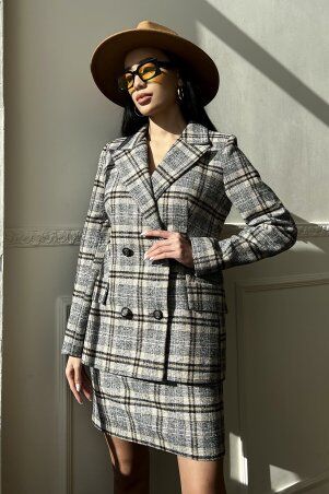 Jadone Fashion: Піджак Нові коричневий - фото 5