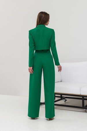 Itelle: Брючний костюм із вкороченим жакетом зеленого кольору Сільвія 3173 - фото 2