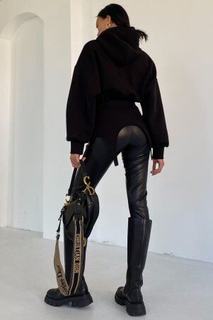 Jadone Fashion: Худі Рест чорний - фото 2