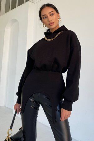 Jadone Fashion: Худі Рест чорний - фото 5