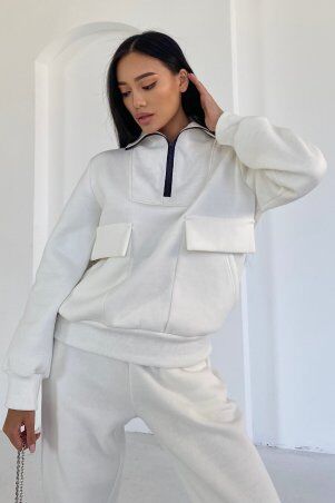 Jadone Fashion: Брюки Гербі білий - фото 3